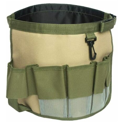 Green Mobility-Sac de Jardinage Ceinture à Outil, Tissu Oxford 600D Imperméable Seau Pochette à Outils Multifonction Pliable Poches Transparentes Jardin Organisateur d'outils Sacoche Outillage Vert(35 (1/5)