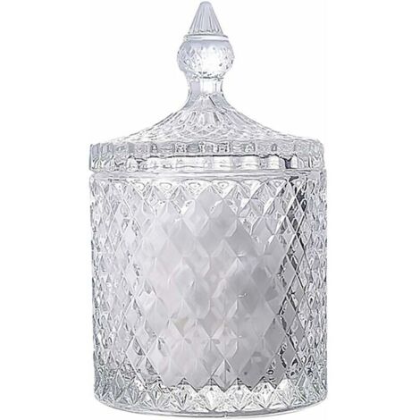 Green Mobility-Bonbonnière en cristal Bonbonnière avec couvercles Bonbonnière en cristal Bonbonnière en verre recouverte de verre recouverte de verre (1/5)