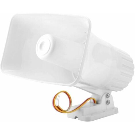 Green Mobility-Sirene Alarme, 12V 150TB Alarme électronique Siren Horn 150TB Siren De Sécurité Intérieure Extérieure For Système De Sécurité Domestique (1/5)