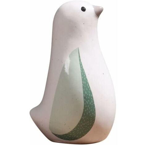 Green Mobility-Oiseau Ornement Céramique Oiseau Statue Oiseau Figurine Bureau Oiseau Artisanat Orner,7X13CM (1/5)