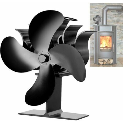 Green Mobility-Ventilateur de poêle à bois, petite taille, 4 pales, fonctionnement silencieux (1/5)