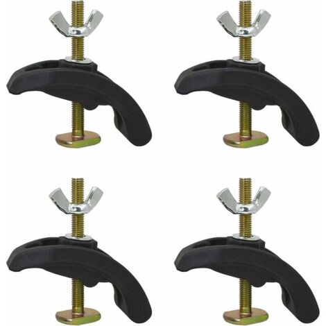 Green Mobility-Lot de 4 pinces de fixation pour plaque de presse  de haute précision, pièces de machines pour fraisage  pour table de travail avec rainure en T (1/5)