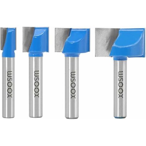 Green Mobility-Lot de 5 mèches de nettoyage de 8 mm, fraise à bois 10/15/22/30mm, bleu (1/5)
