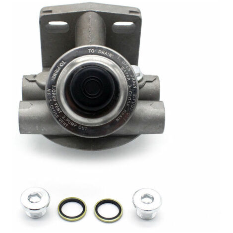 Green Mobility-Base De Montage De Filtre A Carburant Diesel M16X1.5Mm 114 '' Pompe D'Amorcage A Main A Montage Rotatif, Gris Grey