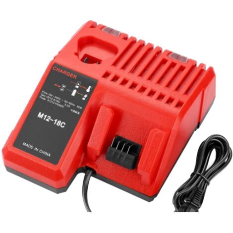 Green Mobility-12 / 14.4 / 18V 3.0A Milwakee Double Chargeur,Chargeur de batterie au lithium-ion rapide - Prise UE (1/4)