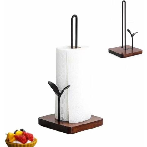 Green Mobility-Support de papier essuie-tout pour comptoir de cuisine, maison, table à manger, salon, support de rouleau de cuisine, distributeur de rouleau de papier toilette sur pied (1/4)