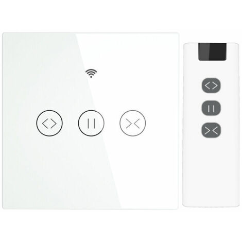 Green Mobility-Telecommande de commutateur de rideau wifi 90250V, blanavetelecommande (sans batterie) blanavetelecommande (sans batterie) (1/5)