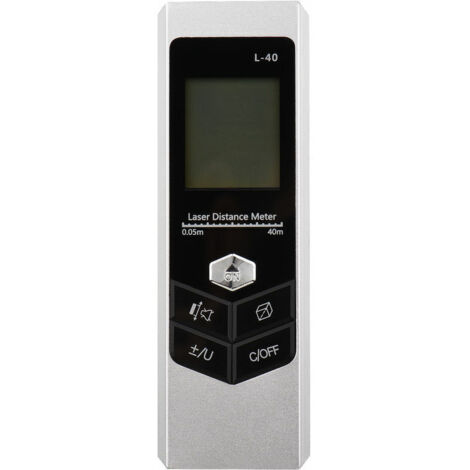Green Mobility-Argent avec niveau électronique super mini télémètre laser USB rechargeable L40 (1/5)