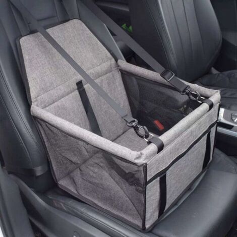 Green Mobility-Siège d'auto de Voiture pour Les Chiens ou Chats, Panier Sac Transport étanche avec Ceinture de Sécurité de Voyage (grey) (1/2)