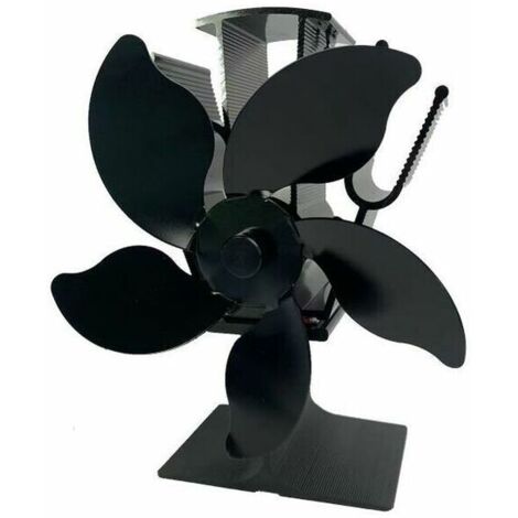Green Mobility-Ventilateur de poêlecheminée thermodynamique à 5 pales pour accessoires de cheminée et de poêle, ventilateur écoefficace, diamètre de pale 16,5 cm (1/5)