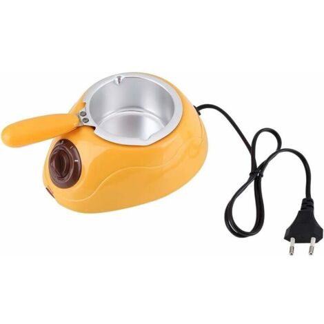 Green Mobility-Outil de cuisine de Machine de fondue de fondue de fondue de bonbons au chocolat électrique avec l'ensemble de moule de bricolage pour faire fondre le chocolat(Jaune) (1/5)
