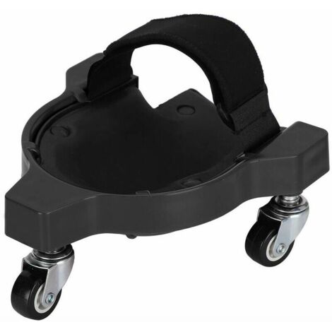 Green Mobility-Genouillère pour le travail du bois, genouillères roulantes, genouillère coulissante flexible, facile à utiliser pour peindre des carreaux de pose (black) (1/5)