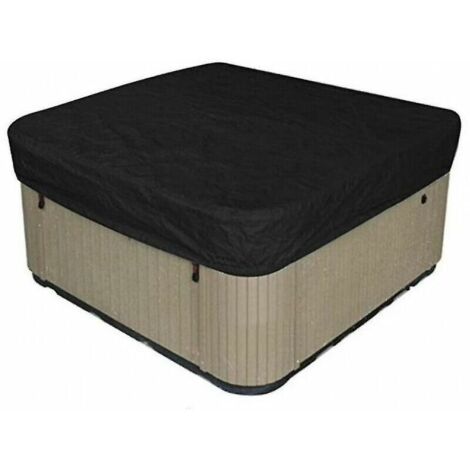 Green Mobility-Couverture de bain à remous carrée en polyester imperméable pour spa extérieur carré (21021030cm) (1/2)