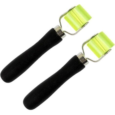 Green Mobility-2pcs rouleau presseur rouleau presseur à main rouleau presseur professionnel système anti-tambour outil d'installation rouleau en silicone résistant à la chaleur pour le placage de chan (1/5)