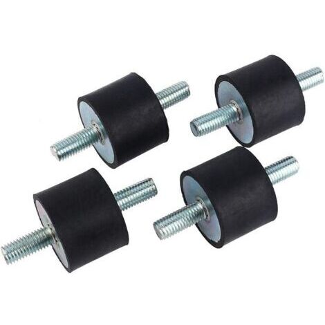 Green Mobility-4pcs M10 40 x 30 Isolateur de Caoutchouc Anti-vibration Supports Anti-vibration à Double Filetage avec Vis (1/4)