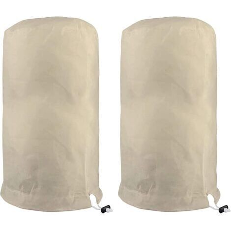 Green Mobility-Voile d'hivernage pour plantes 120×180 cm – Tissu non tissé beige – Protection antigel pour jeunes arbres et tomates (1/5)
