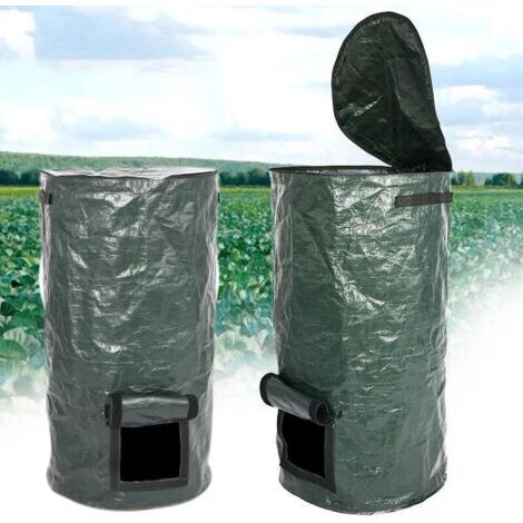 Green Mobility-2 Pièces Sacs de Compost - Bacs de Compost de PE de Fermentation Organique Écologique, Sacs pour Déchets de Cuisine de Jardin, (2 Pièces, 35x60cm) (1/4)