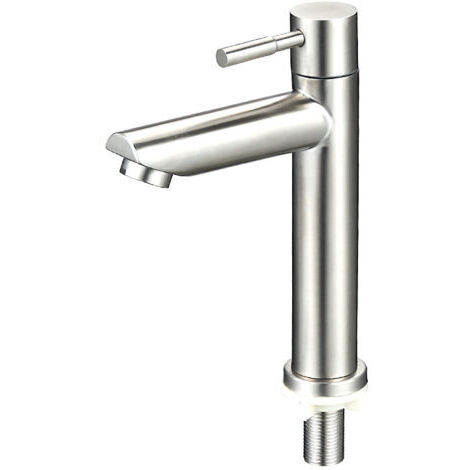 Green Mobility-Mitigeur de lavabo carré chrome brillant – Hauteur bec 150 mm – Cartouche céramique – Installation facile avec trou de 32 mm (1/3)