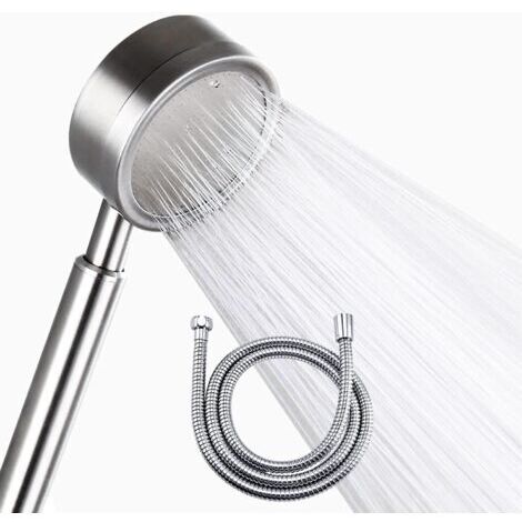 Green Mobility-Fei Yu Pommeau Douche Haute Pression avec Tuyau 1.5m,Pommeau de Douche Acier Inoxydable Economie d'eau avec Flexible en Douche,Douchette Douche salle de bain (1/5)