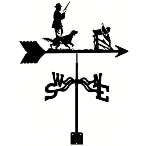 Green Mobility-Girouette décorative extérieure  Hunter pour jardins, terrasses, cours et toits-terrasses. (1/4)