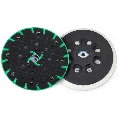 Green Mobility-Plateau de ponçage 150 mm avec aspiration des poussières - Filetage M8 - Compatible avec les ponceuses orbitales aléatoires Bosch, Makita, etc. de 150 mm (remplacement pour plateau de (1/4)