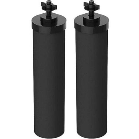 Green Mobility-Filtres à charbon actif (lot de 2) de 7 pouces, de rechange pour filtre à eau, filtre à charbon actif noir, compatible avec la plupart des filtres à gravité (5,08 cm par paquet) (1/4)