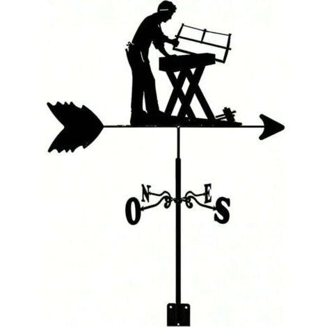 Green Mobility-Girouette décorative pour le travail du bois, kit indicateur de direction du vent pour pelouse extérieure (1/4)