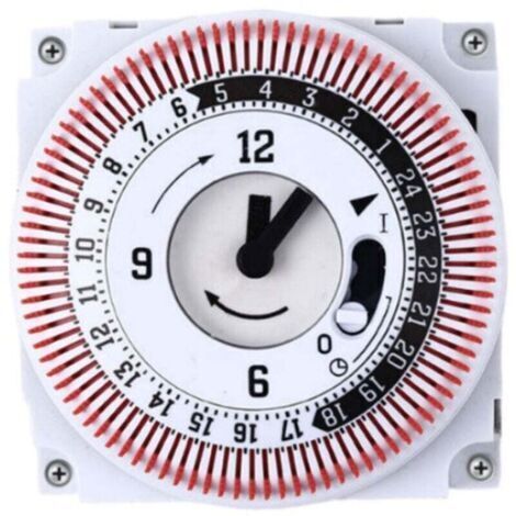 Green Mobility-Minuteur mécanique 250 V, compteur de temps, rappel 15 min/24 h, minuteur de cuisine, contrôleur d'économie d'énergie, interrupteur de minuterie industriel (1/4)