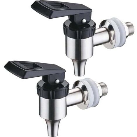 Green Mobility-Lot de 2 distributeurs de boissons, acier inoxydable, robinet à bière 16 mm, robinet de rechange pour distributeur de boissons, distributeur de boissons (1/4)
