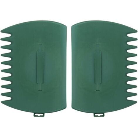 Green Mobility-Pelle à feuilles (lot de 2) - Pelle à feuilles portable pour jardin et cour - Râteau à main en plastique pour ramasser les feuilles et l'herbe (1/4)
