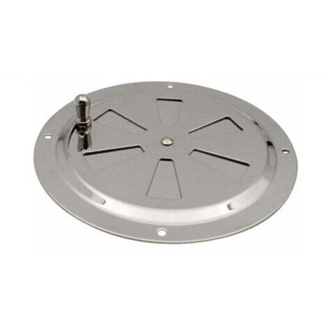 Green Mobility-Grille de ventilation ronde en acier inoxydable, aération ronde réglable, grille d'aération à persiennes en acier inoxydable pour fumeurs, camping-cars, maisons, yachts, diamètre 125 m (1/4)