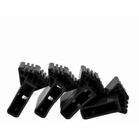 Green Mobility-Lot de 4 embouts de pieds d'échelle noirs, embouts antidérapants universels en caoutchouc de rechange (1/4)