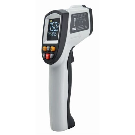 Green Mobility-Thermomètre laser , pistolet de température laser infrarouge, -50 °C à 750 °C, thermomètre à émissivité réglable sans contact (1/4)