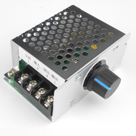 Green Mobility-Régulateur de moteur monophasé 220V AC, variateur de vitesse du moteur du ventilateur, variateur d'intensité et régulateur de température à thyristor. (1/4)