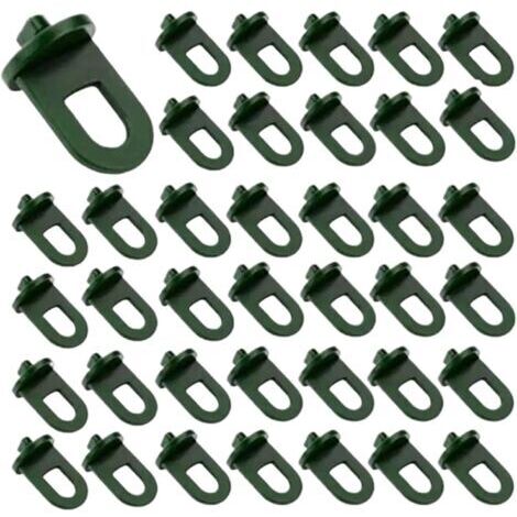 Green Mobility-Lot de 50 attaches à clip pour serre, en plastique, pour support de pot de fleurs, fournitures de jardinage (1/4)