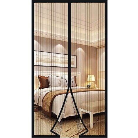 Green Mobility-Moustiquaire Porte Fenetre Aimantée Magnetique, Rideaux Anti Mouches pour Porte, Rideaux Toile Insect Ecran, Moustiquaire Baie Vitree Coulissante, Magnétique Moustique Sans Perçage (110 (1/4)