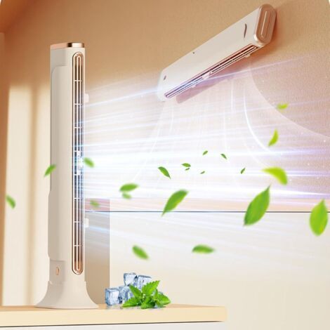 Green Mobility-Ventilateur de bureau sans pales – Ventilation silencieuse et réglable – Design compact pour espaces réduits – Vent directionnel ajustable (1/4)