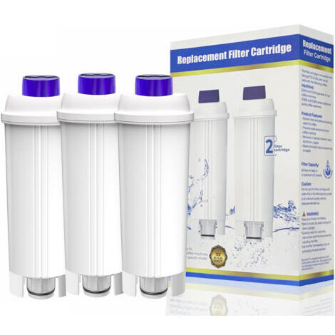 Green Mobility-DLSC002 Filtres à Eau pour Machine à café avec Amortisseur en Charbon Actif, Delonghi Water Filter Replacement Compatible avec Machines à café ECAM, Esam, ETAM, BCO, EC.(Lot de 3) (1/4)