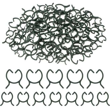 Green Mobility-200 clips de support pour plantes, clips pour tomates, clips pour plantes grimpantes, clips de fixation pour plantes d'extérieur, clips de jardin, adaptés aux fruits, légumes et tomates (1/4)