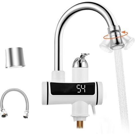 Green Mobility-Robinet Chauffant Électrique Сhauffe-Eau 230 V pour Cuisine, Jardin, Salle de bain, Caravane, Camping, Smart Heater, Chauffage Instantané [Classe énergétique A] (1/4)
