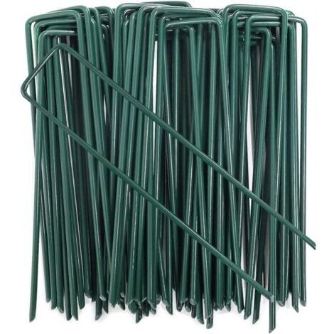 Green Mobility-Piquets de Fixation pour Tente Toile de Paillage Clôture Jardin et Gazon Artificiel Lot de 20 Pièces (1/4)