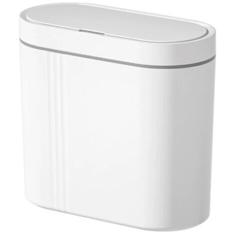 Green Mobility-Poubelle automatique murale à capteur – Plastique robuste – Compacte pour petits espaces – Couvercle rabattable sans contact (1/4)