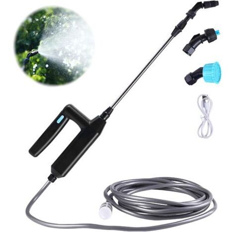 Green Mobility-Pulvérisateur Électrique de Jardin avec 3 Buses et 5M de Tuyau, USB Rechargeable, Protection des Plantes, Désherbage et Lavage de Voiture (7.2V) (1/4)