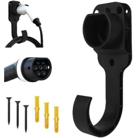Green Mobility-Support de câble pour voitures électriques - Crochet pour câble EV - Compatible avec les câbles de charge de type 2 - universel -Kit de montage inclus (1/5)