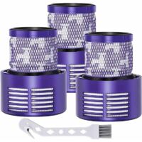 Filtre pour Dyson V10 SV12, Filtre de Rechange Dyson pour Série,de Remplacement pour Dyson Absolute/Animal/Total Clean/Motorhead Aspirateurs.avec Une Brosse de Nettoyage, Pièce de Rechange(3 Pa