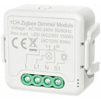 Green Mobility- Smart Dimmer Module Application Telecommande Controle Vocal Controle De Synchronisation Partage Compatible Avec Alexa Echo Google Accueil Pour Home Bureau, Blanche, Dimmer Switch & 1 W