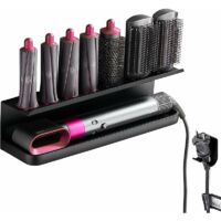 Green Mobility-Support Mural pour Accessoires Dyson Airwrap Styler, Support de Rangement Sans Perçage avec Colle pour Dyson Airwrap, Support de Rangement Multifonctionnel pour Salle de Bain