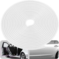 Green Mobility-Protezione per il bordo della portiera dell'auto, a forma di U, tagliabile, adatta alla maggior parte delle auto (bianco, 5 m)