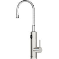 Green Mobility-Wasserhahn mit Durchlauferhitzer, 3200W Elektrischer Wasserhahn Küche LED Digitalanzeige Küchenarmatur Edelstahl 360° Flexible Drehung Mischbatterie Küche IPX4 Wasserdicht Armatur Küche