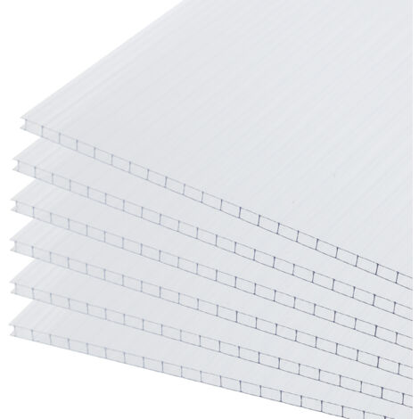 Aoodor 6 PCS Polycarbonate Greenhouse Panels - 157x97x0.5cm (1/5)
